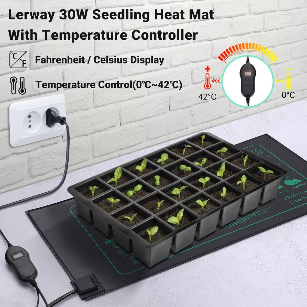 Planted Aquarium Heater - Lerway Tapis chauffant pour la croissance