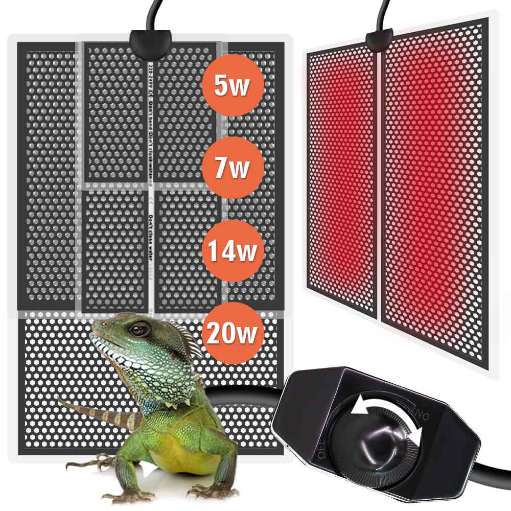 Planted Aquarium Heater - 5/7/14/20W Reptile tapis chauffant plantes coussin